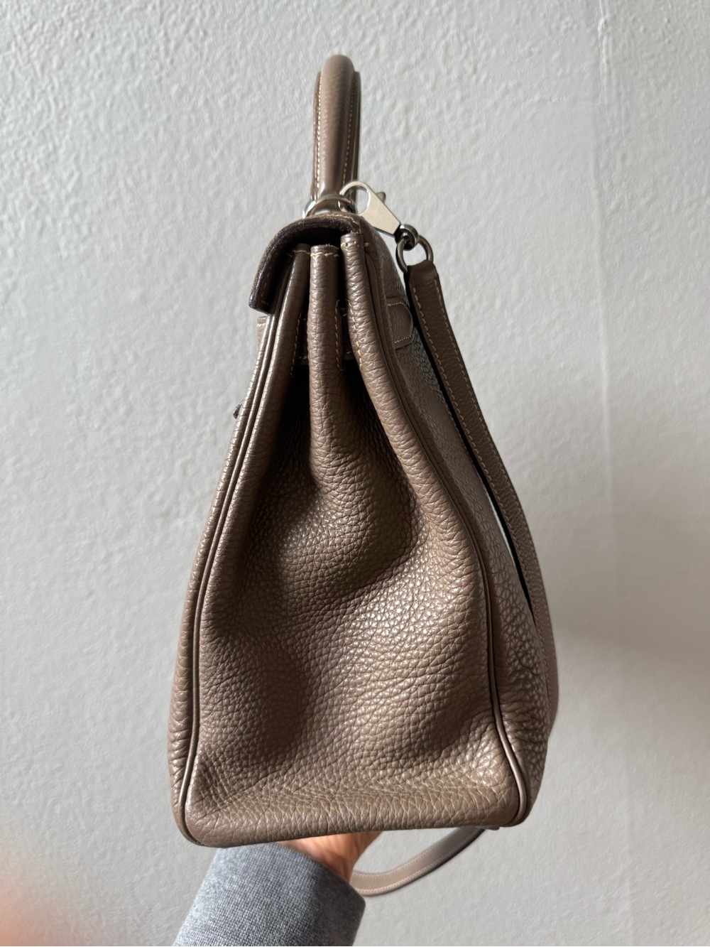 Hermes Kelly 32 Retourne Etoupe Togo in PHW - Picture 2 of 14